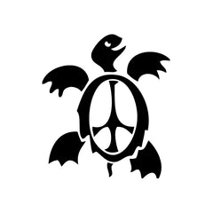 Sea Turtle Peace Sign vinyl decal sticker