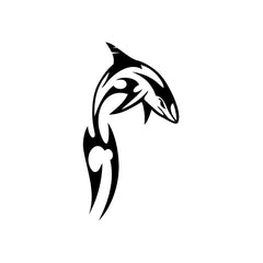 Shark Blade Jump vinyl decal sticker
