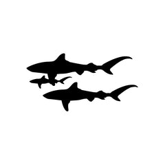 Shark Family vinyl decal sticker