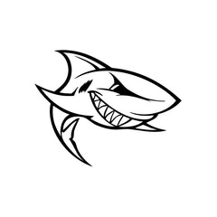 Shark Smile vinyl decal sticker