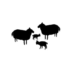 Sheep Family vinyl decal sticker