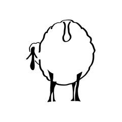 Sheep Follow My Ass vinyl decal sticker