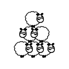 Sheep Town vinyl decal sticker