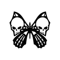 Skull Butterfly vinyl decal sticker