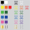 Skull Crossbone Alien vinyl decal sticker choice of color