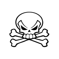 Skull Crossbone Danger vinyl decal sticker