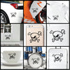 Skull Crossbone Punisher vinyl decal sticker where you can apply