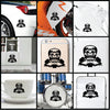 Skull Drive Toward Finish vinyl decal sticker where you can apply