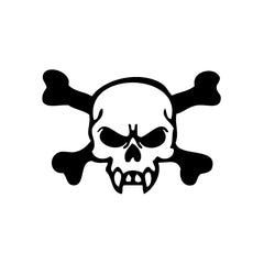 Skull Fang vinyl decal sticker
