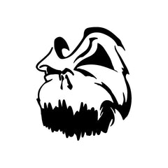 Skull Mask Smiling vinyl decal sticker