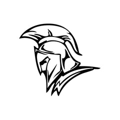 Spartan Head vinyl decal sticker