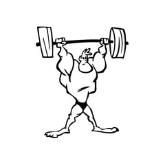 Sport Weight Lifter vinyl decal sticker