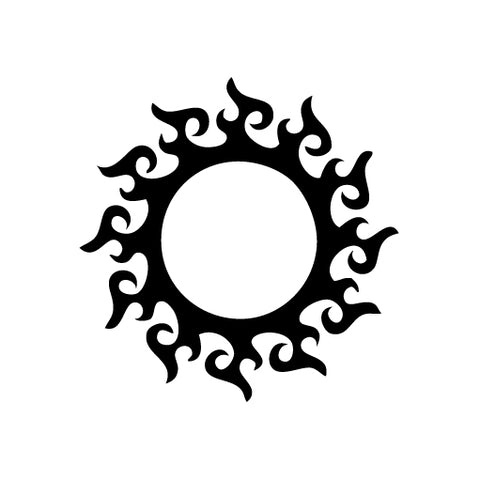 Sun Fire vinyl decal sticker