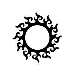 Sun Fire vinyl decal sticker