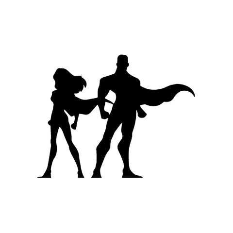 Superman Couple vinyl decal sticker