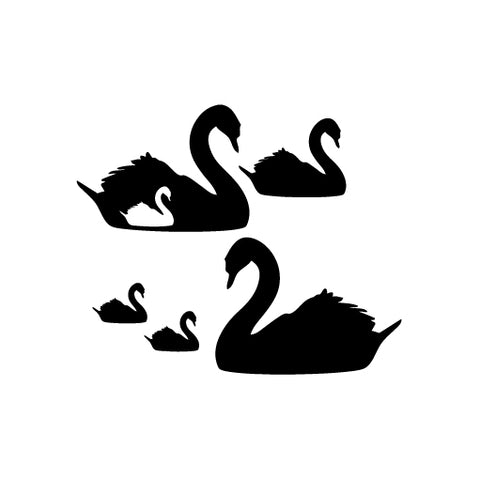 Swan Family vinyl decal sticker
