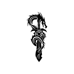 Sword Dragon Killer vinyl decal sticker