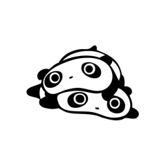 Tare Panda With Other vinyl decal sticker