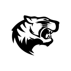 Tiger Head Scream vinyl decal sticker
