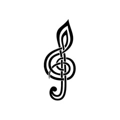 Treble Clef Music Symbol vinyl decal sticker