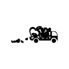 Truck Overload Kiss Love vinyl decal sticker