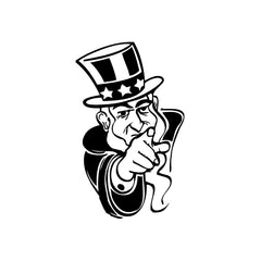 Uncle Sam Point To You vinyl decal sticker