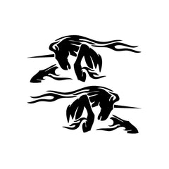 Unicorn Flame Mirror vinyl decal sticker