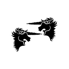 Unicorn Royal Blood Logo Mirror vinyl decal sticker