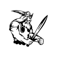 Viking Sword Fight vinyl decal sticker