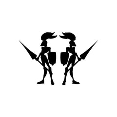 Warrior Castle Mirror vinyl decal sticker