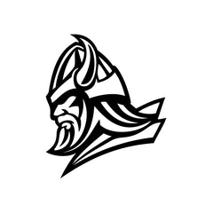 Warrior Head Mascot vinyl decal sticker