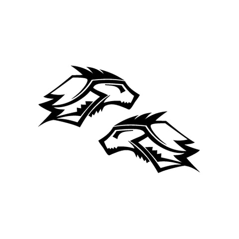 Werewolf Blade Armor Mirror vinyl decal sticker