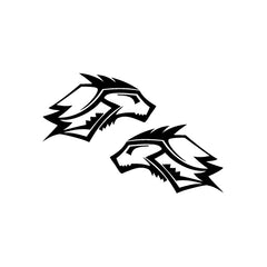 Werewolf Blade Armor Mirror vinyl decal sticker