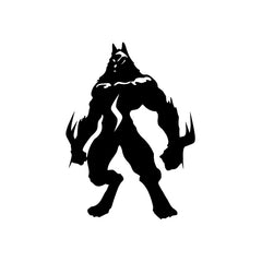 Werewolf Super Post vinyl decal sticker