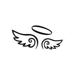 Wings Angel Come vinyl decal sticker