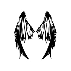 Wings Bone Skull vinyl decal sticker