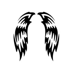 Wings Dark Outline vinyl decal sticker