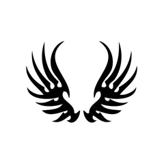 Wings Demon Skull vinyl decal sticker