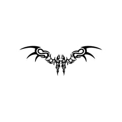 Wings Flame Demon vinyl decal sticker