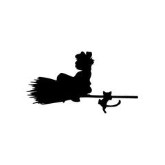 Witch Delivery Cat Fall KiKi vinyl decal sticker
