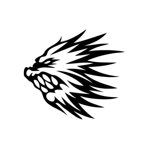 Wolf Flame vinyl decal sticker