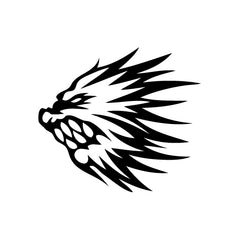Wolf Flame vinyl decal sticker