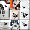 Wolf Howl Light And Dark vinyl decal sticker where you can apply