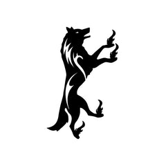 Wolf Kick Ku Fu vinyl decal sticker