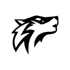 Wolf Look Back vinyl decal sticker