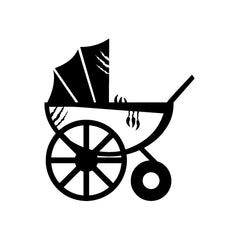 Wolverine Inside Baby Carriage vinyl decal sticker