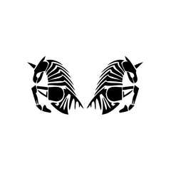 Zebra Robot Mirror vinyl decal sticker