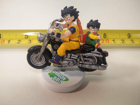 Picture of Picture of Dragon Ball Bandai Akira Toriyama Antique 2004 Mini Figure - Goku Gohan On Bike